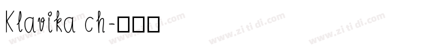 Klavika ch字体转换